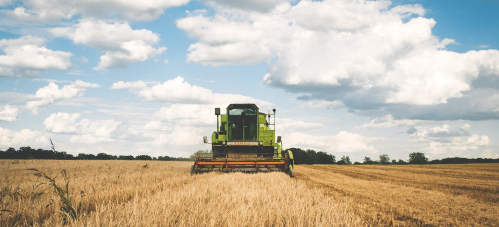 Landmaschine im Einsatz